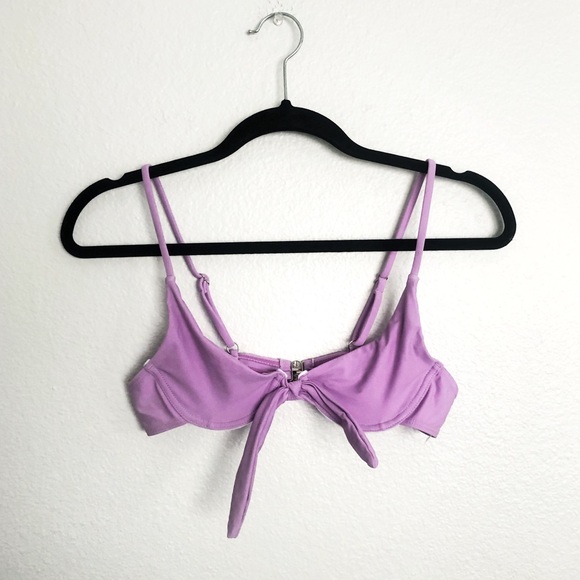 purple underwire bikini top